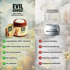 EVIL GOODS® - Bálsamo de Miel y Sebo de Res Anti-Envejecimiento