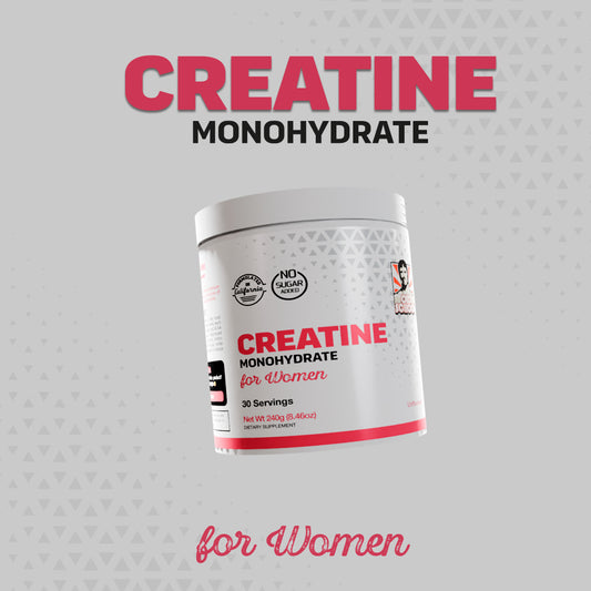 Creatina Monohidratada para mujeres - Fuerza, Energía y Rendimiento en cada dosis.