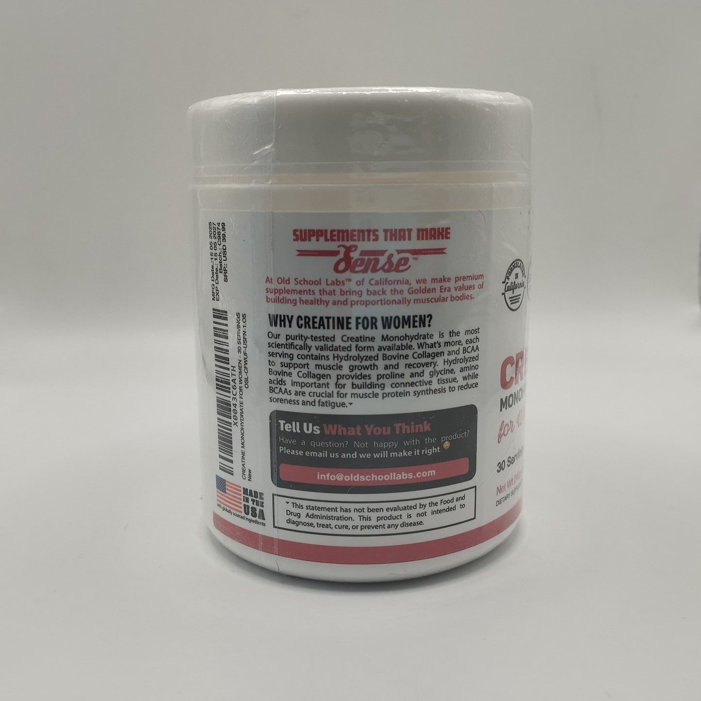 Monohidrato de Creatina para Mujeres