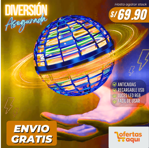 ESFERA MÁGICA VOLADORA CON LUCES LED| ENVÍO GRATIS