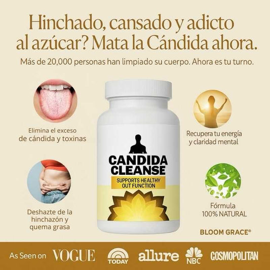 Candida Cleanse® Cápsulas que reducen antojos, hinchazón y fatiga