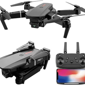 Drone E88 Pro Max - Camara HD, diseño plegable y vuelo estable