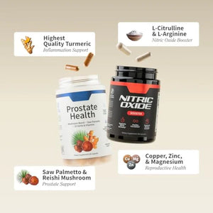 Prostate Health + Nitric Oxide – Refuerza tu bienestar masculino de forma natural 💧